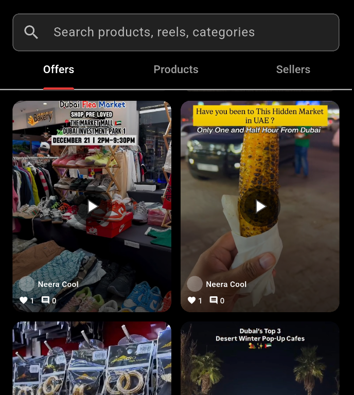 Customer app flow screenshot